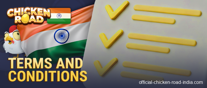 Chicken Road India Terms and Conditions